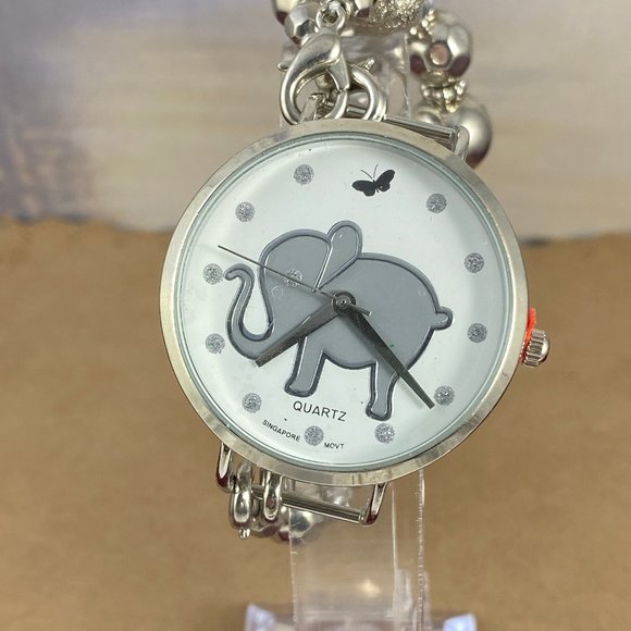 Child's Watch Elephants Always Remember Silver - Picture 1 of 5